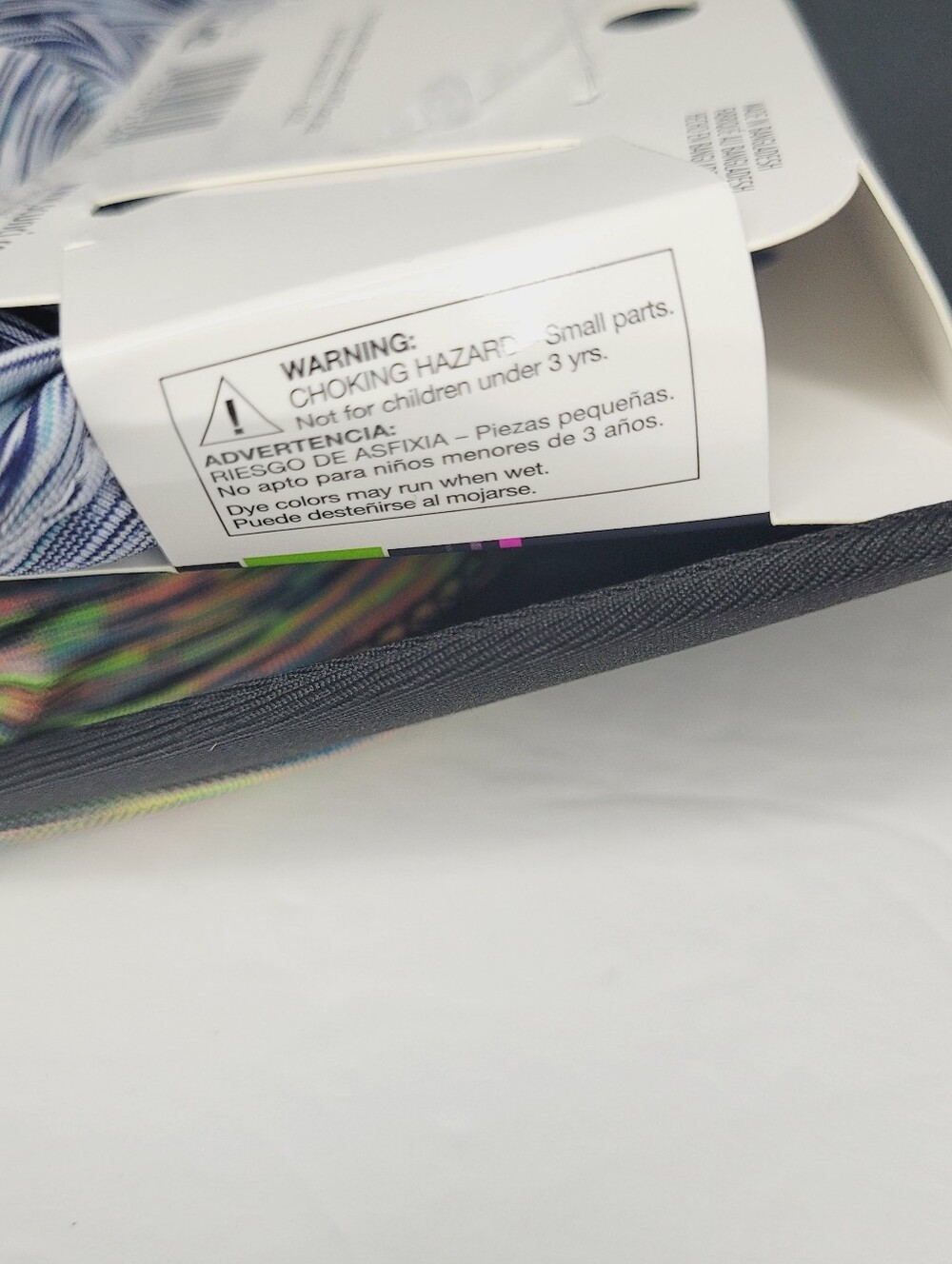 Lot 3-Scunci Multi-Wear Visor Cap Rainbow/Black, Blue/White, Blue/White - Picture 5 of 7